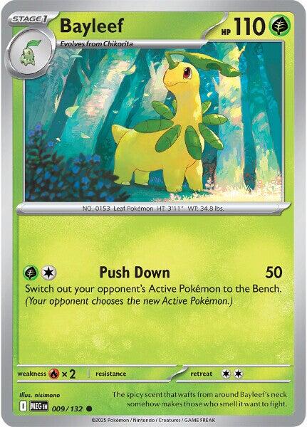 Mega Evolution Bayleef Pokémon card
